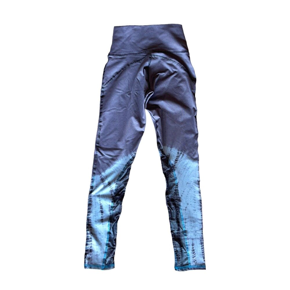 Electric & Rose Leggings Tie Dye Mesh Panel - Picture 3 of 7